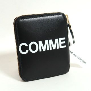 コムデギャルソン(COMME des GARCONS)の専用 COMME des GARCONS ヒュージ ロゴ 黒  財布 ポーチ(折り財布)