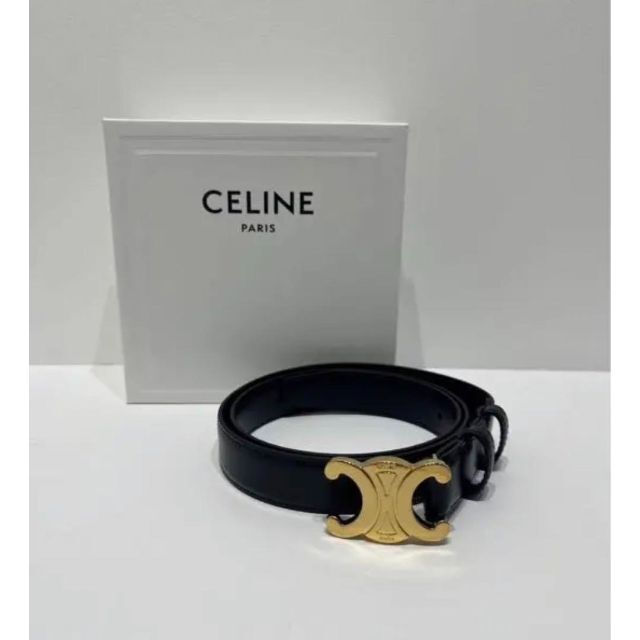 極美品】セリーヌ celine トリオンフ ベルト ブラック85㎝-