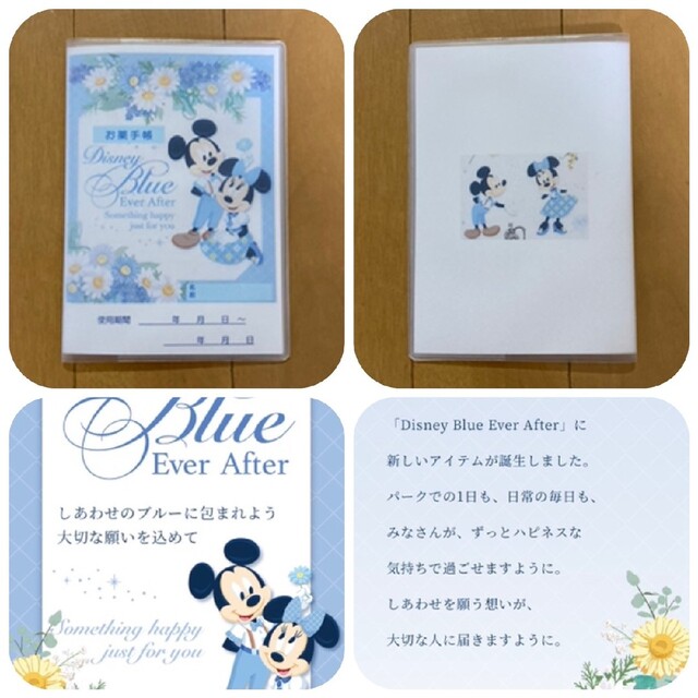 Disney(ディズニー)のブルーエバーアフター💙ディズニーリゾート人気柄　お薬手帳カバーセット エンタメ/ホビーのおもちゃ/ぬいぐるみ(キャラクターグッズ)の商品写真