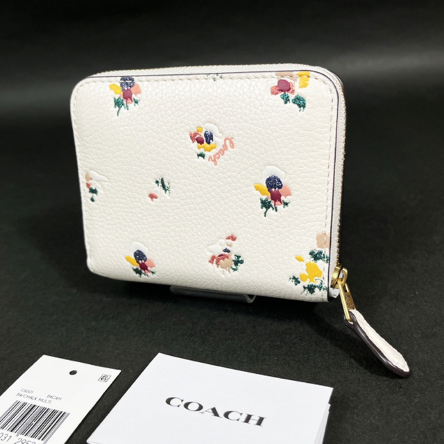 COACH(コーチ)のCOACH フローラル プリント 二つ折り 財布 C6001 花柄  新品 レディースのファッション小物(財布)の商品写真