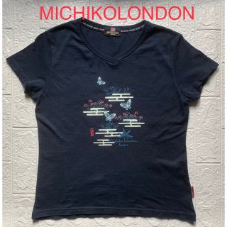 ミチコロンドン(MICHIKO LONDON)のセール中　MICHIKOLONDON ミチコロンドン　Tシャツ半袖　ラメTシャツ(Tシャツ(半袖/袖なし))