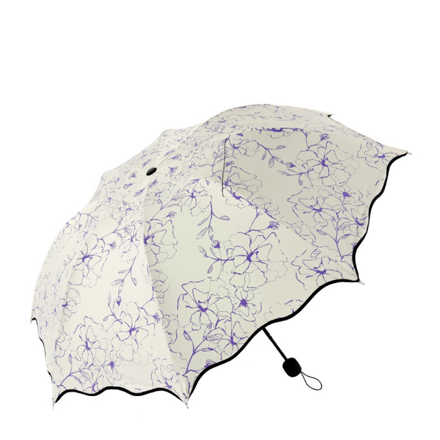 限定販売❗️日傘 晴雨兼用 完全遮光 　折りたたみ傘　携帯便利　ホワイト レディースのファッション小物(傘)の商品写真