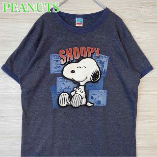 ピーナッツ(PEANUTS)の【入手困難】PEANUTS スヌーピー　リンガー　Tシャツ　XLサイズ　海外輸入(Tシャツ/カットソー(半袖/袖なし))