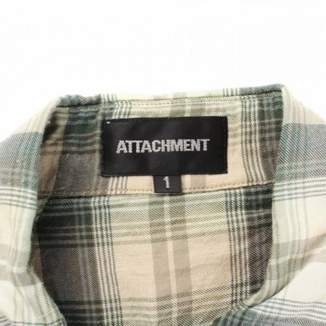 ATTACHIMENT(アタッチメント)のATTACHMENT ウエスタンシャツ シャツ 長袖 チェック 1 S 緑 メンズのトップス(シャツ)の商品写真