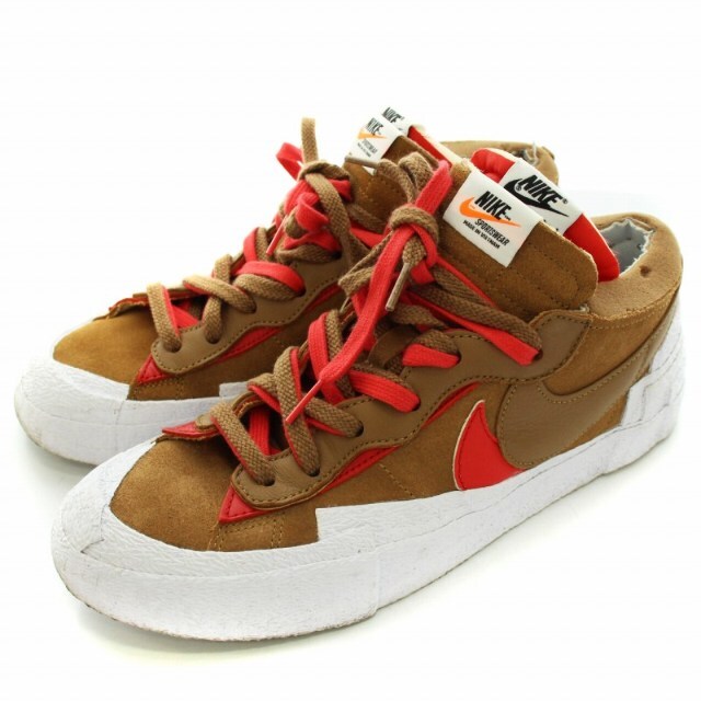 ナイキ × sacai BLAZER LOW BRITISH TAN スニーカー - スニーカー