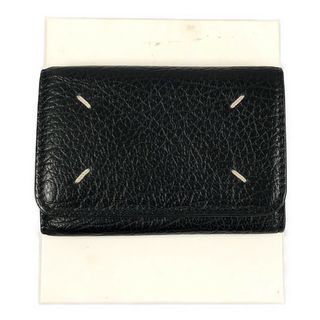 マルタンマルジェラ(Maison Martin Margiela)のMaison Margiela メゾン マルジェラ Mod.S56UI0212 TRIFOLD MINI WALLET 三つ折り財布 ブラック 正規品 / 30893(折り財布)