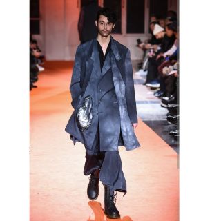 ヨウジヤマモトプールオム(Yohji Yamamoto POUR HOMME)のヨウジヤマモト 18AW look12 ムラ染め セットアップ(セットアップ)