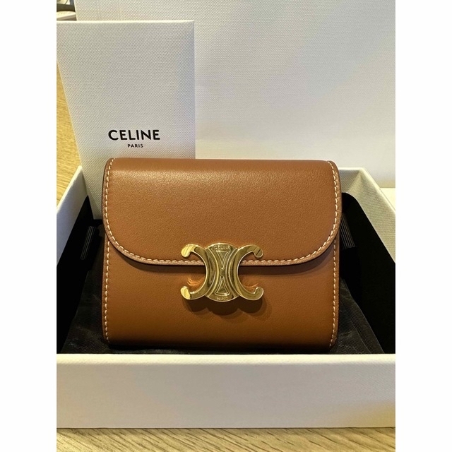 celine - 超美品✴︎セリーヌ　トリオンフ スモールフラップウォレット　財布