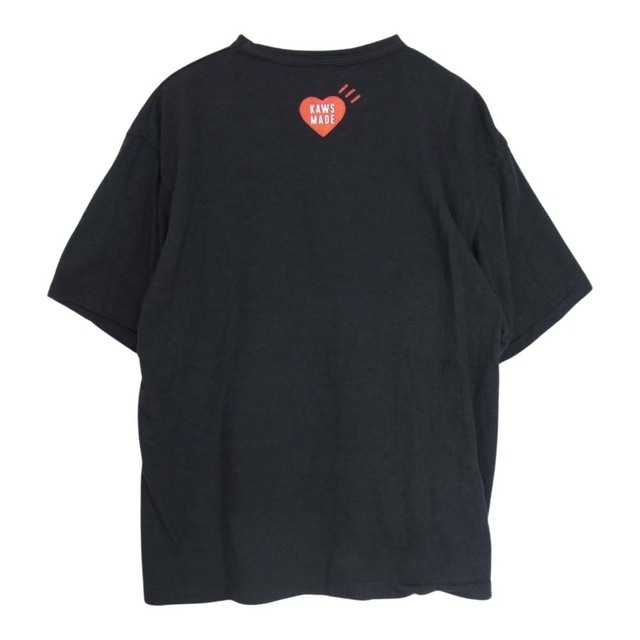 HUMAN MADE(ヒューマンメイド)のHUMAN MADE ヒューマンメイド × KAWS カウズ DRY ALLS ダック プリント クルーネック 半袖 Tee ブラック系 XL【中古】 メンズのトップス(Tシャツ/カットソー(半袖/袖なし))の商品写真