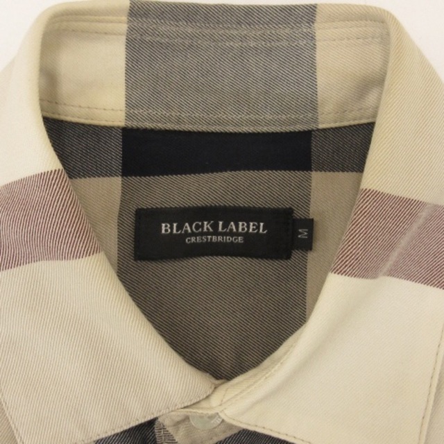 BLACK LABEL CRESTBRIDGE(ブラックレーベルクレストブリッジ)のブラックレーベルクレストブリッジ シャツ 半袖 チェック ベージュ系 M メンズのトップス(シャツ)の商品写真