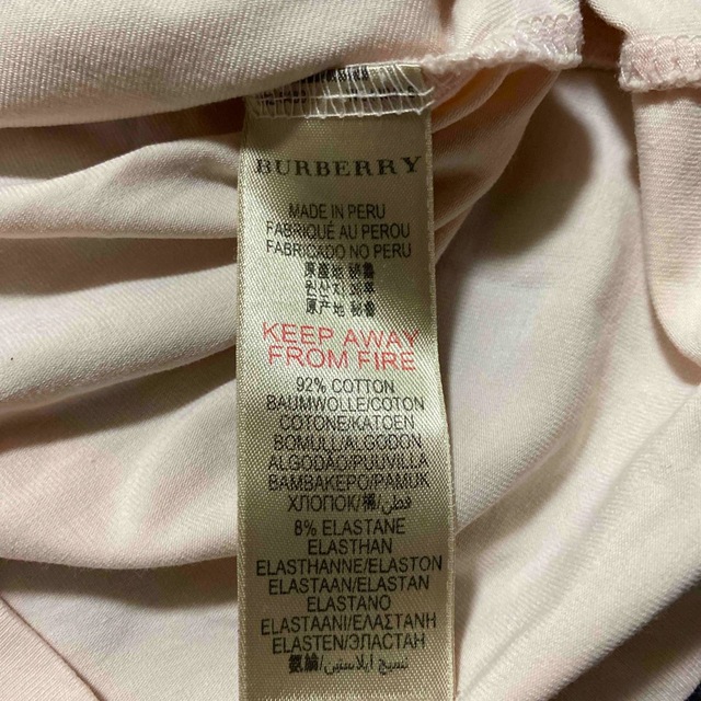 BURBERRY(バーバリー)の正規品　バーバリー　長袖Tシャツ　ロンT 10Y  130 140 キッズ/ベビー/マタニティのキッズ服女の子用(90cm~)(Tシャツ/カットソー)の商品写真