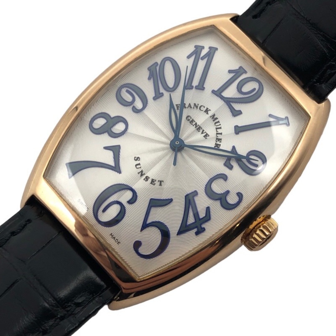 フランク・ミュラー FRANCK MULLER トノウ カーベックス　サンセット 6850SC シルバー K18WG 純正尾錠(SS製)  自動巻き メンズ 腕時計