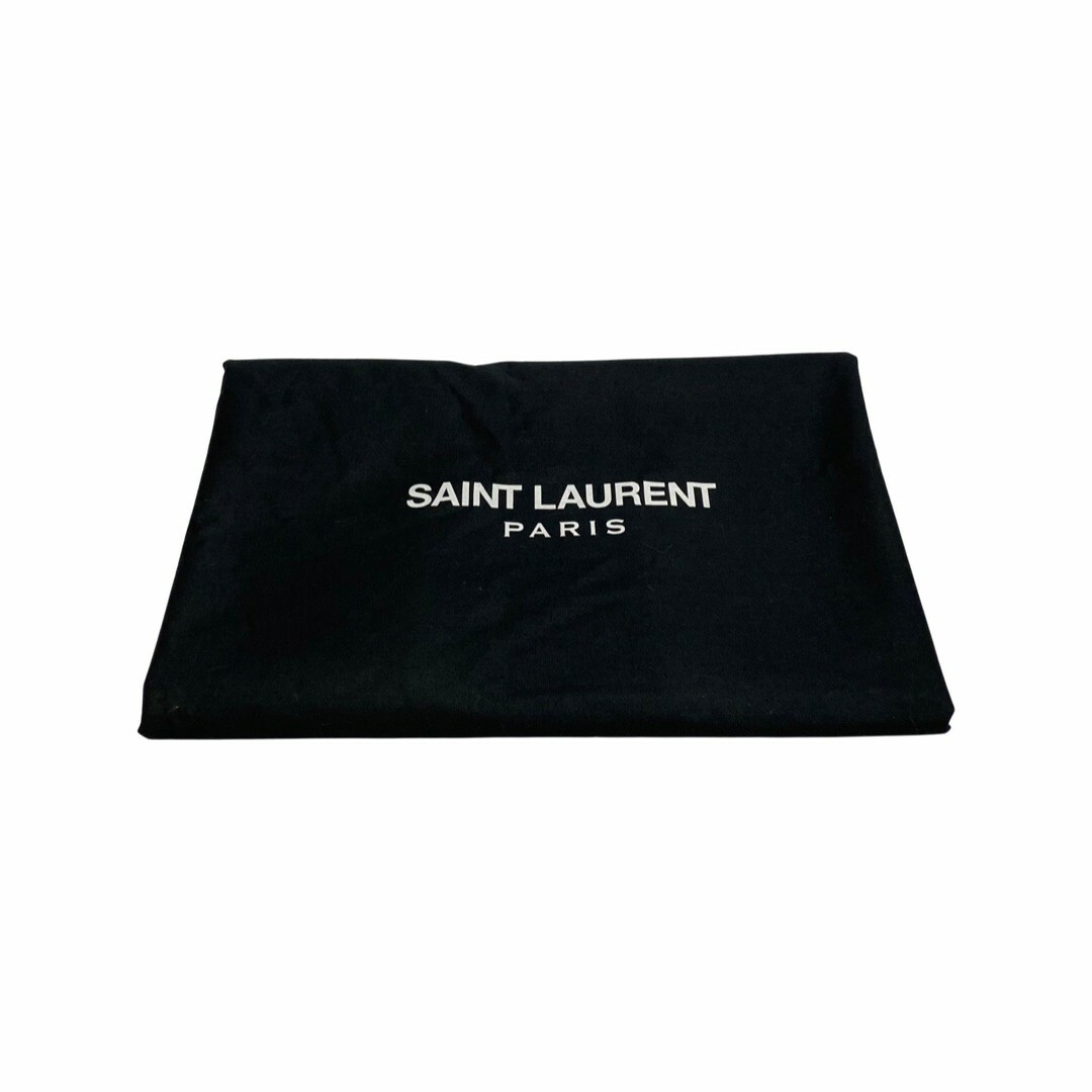 極 美品 保存袋 ポーチ付 SAINT LAURENT PARIS サンローランパリ ショッピングトート レザー 本革 トートバッグ A4収納可能 グレー 33609