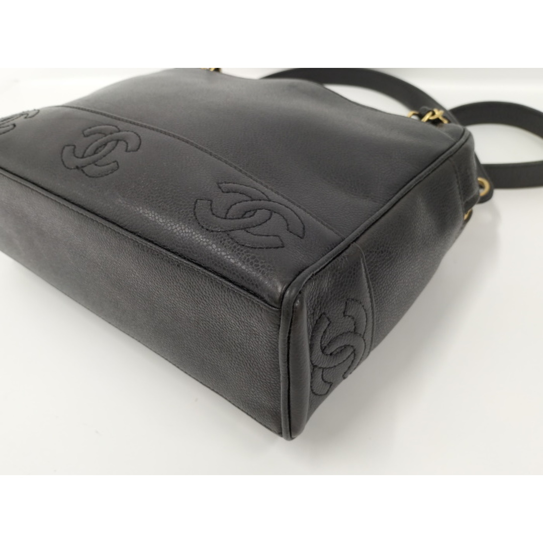 CHANEL - CHANEL トリプルココ チェーン ショルダーバッグ CHANEL - CHANEL トリプルココ チェーン ショルダーバッグ