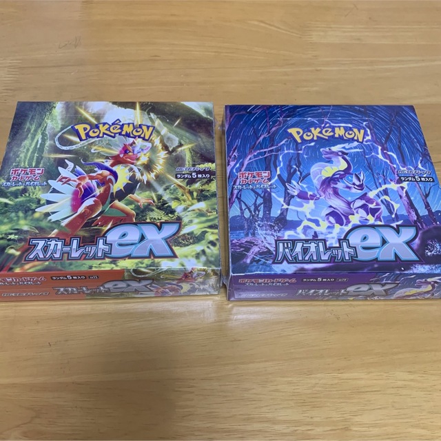 スカーレットex バイオレットex 各1BOX計2BOX 未開封シュリンク付き エンタメ/ホビーのトレーディングカード(Box/デッキ/パック)の商品写真