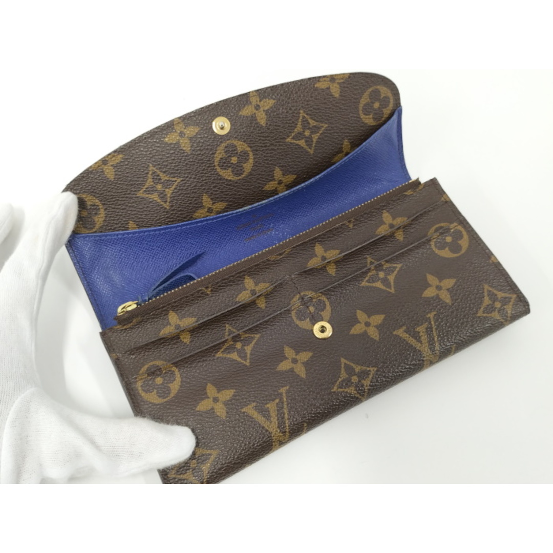 LOUIS VUITTON(ルイヴィトン)のLOUIS VUITTON ポルトフォイユ エミリー モノグラム 二つ折り財布 レディースのファッション小物(財布)の商品写真