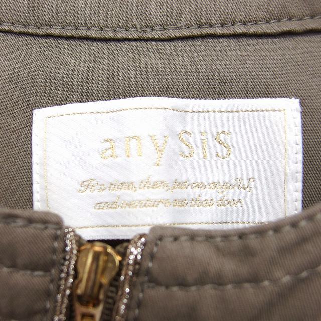 anySiS(エニィスィス)のエニィスィス エニシス anySiS ノーカラー ブルゾン ジャケット アウター レディースのジャケット/アウター(ブルゾン)の商品写真