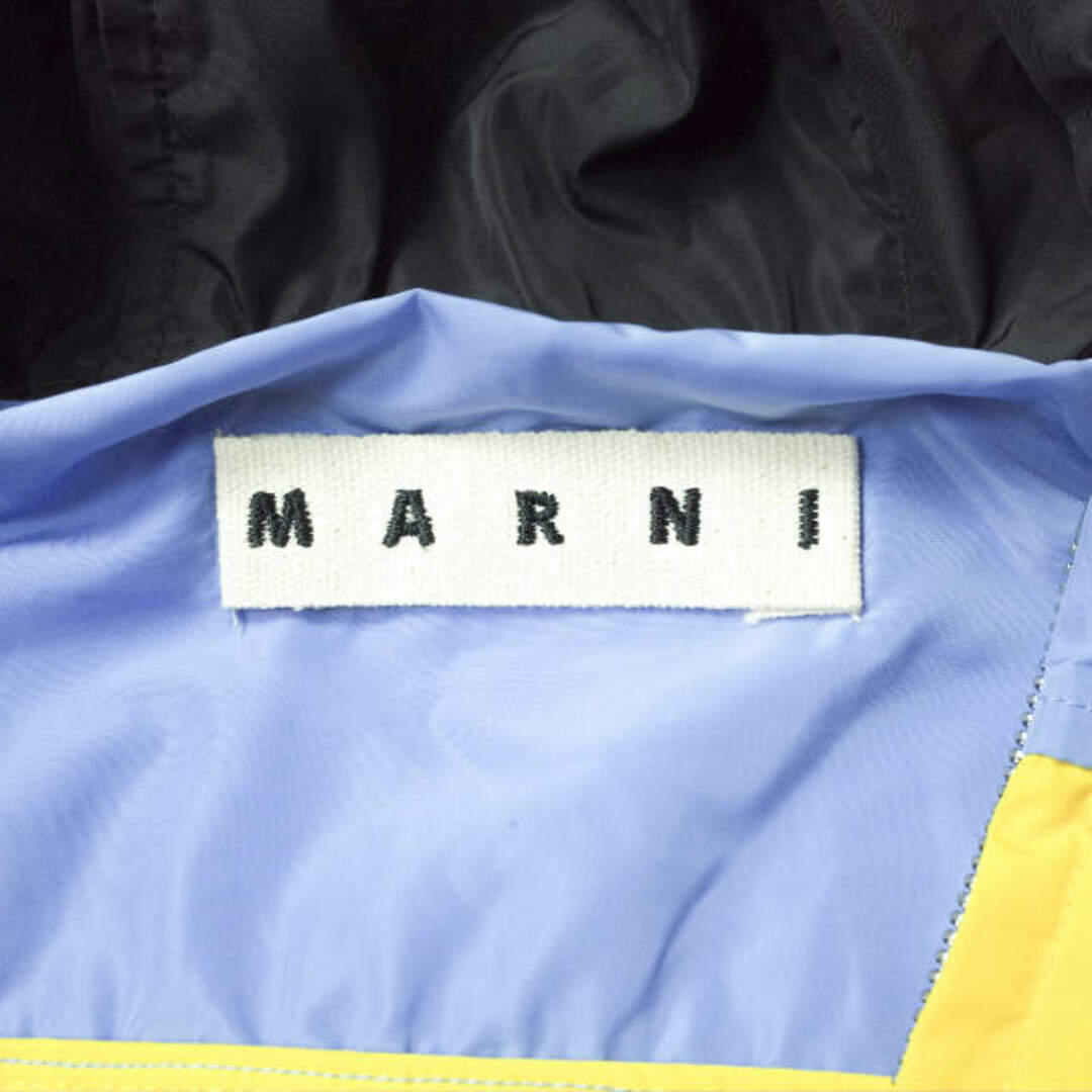 Marni(マルニ)のMARNI マルニ 22SS カラーブロック ウインドブレーカー JUMU0116LQ TN855 48 multicolor ナイロン フーデッドジャケット バックロゴステッチ アウター【新古品】【中古】【MARNI】 メンズのジャケット/アウター(ナイロンジャケット)の商品写真