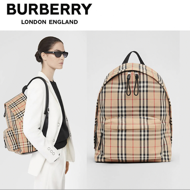 ✨ほぼ新品✨】Burberry バーバリー ナイロン バックパック-