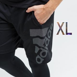 アディダス(adidas)のadidas ハーフパンツ XL 新品 黒  LL ショートパンツ ジャージ(ショートパンツ)