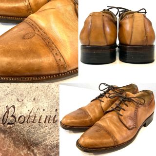 BOLLINI★ブーツ★本革★レザー★イタリア製★ボリーニ★定価7万円★茶