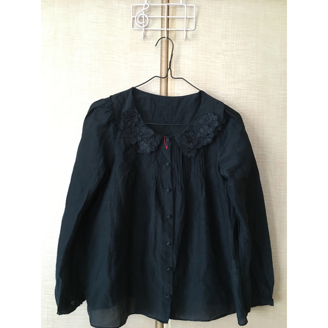 Dot&Stripes CHILDWOMAN(ドットアンドストライプスチャイルドウーマン)のchildwoman綿70%絹30%レースブラウス レディースのトップス(シャツ/ブラウス(長袖/七分))の商品写真