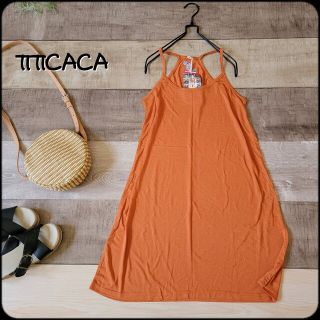 チチカカ(titicaca)のTITICACA/チチカカ●新品タグ/美品♪ペイズリー刺繍キャミソールワンピース(ひざ丈ワンピース)