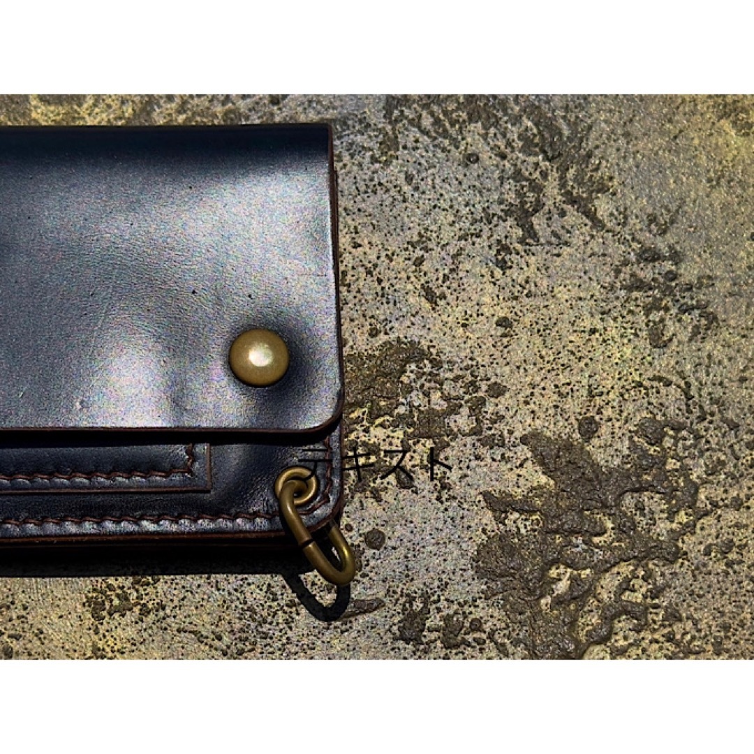 ミドルトラッカーウォレット ホースバット茶芯 ハンドメイドのファッション小物(財布)の商品写真