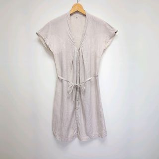 ★Pal'las Palace リネン ドロップショルダー シャツワンピース(ロングワンピース/マキシワンピース)