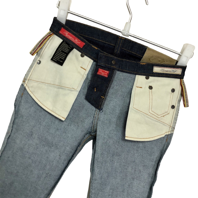 【美品)DOBULE STANDARD CLOSING テーパードデニムパンツ