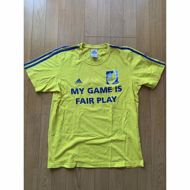 adidas(アディダス)の【非売品】MY GAME IS FAIR PLAY Tシャツ　サイズO スポーツ/アウトドアのサッカー/フットサル(ウェア)の商品写真