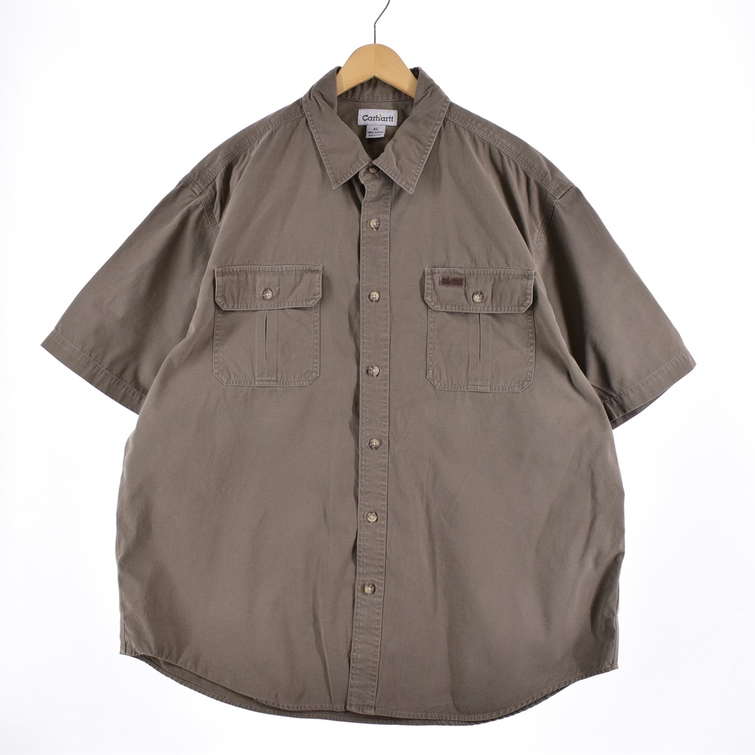 ビッグサイズ カーハート Carhartt 半袖 ワークシャツ メンズXXXL /eaa336532