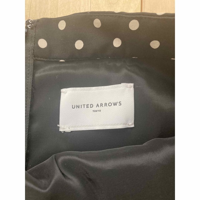 UNITED ARROWS(ユナイテッドアローズ)の【美品】ドット柄フレアスカート レディースのスカート(ロングスカート)の商品写真