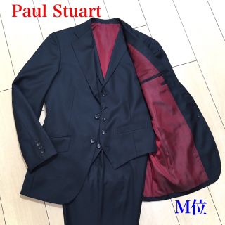 ポールスチュアート(Paul Stuart)の極美品★ポールスチュアート スリーピーススーツ ブラック 春夏秋 M位 A655(セットアップ)