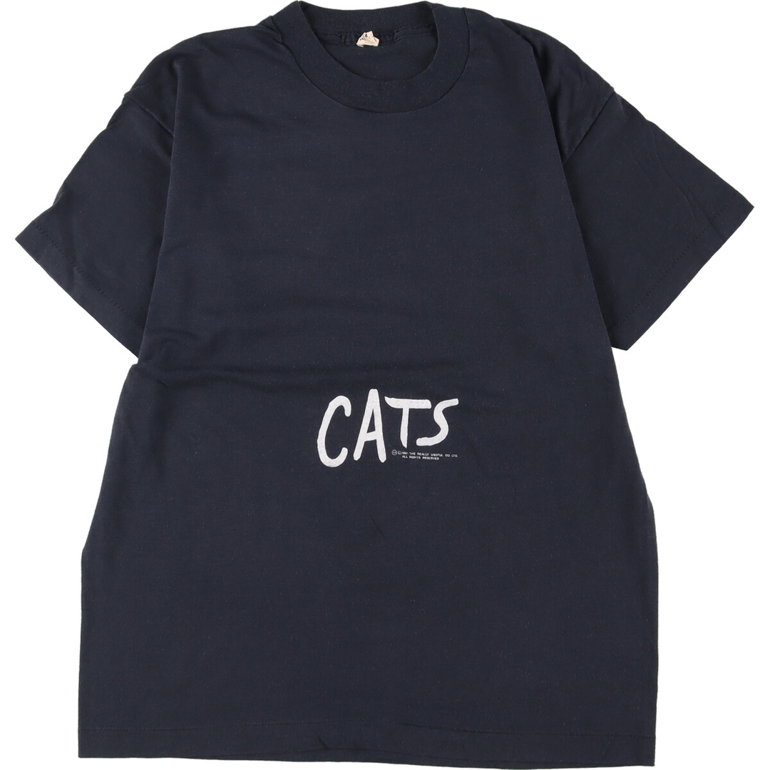 80年代 スクリーンスターズ SCREEN STARS CATS キャッツ 両面プリント プリントTシャツ USA製 メンズM ヴィンテージ /eaa336543