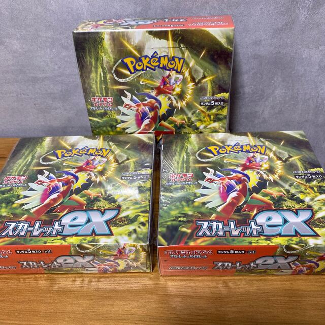 ポケモン - スカーレットex 3box シュリンク付き ポケモンカードの通販 ...