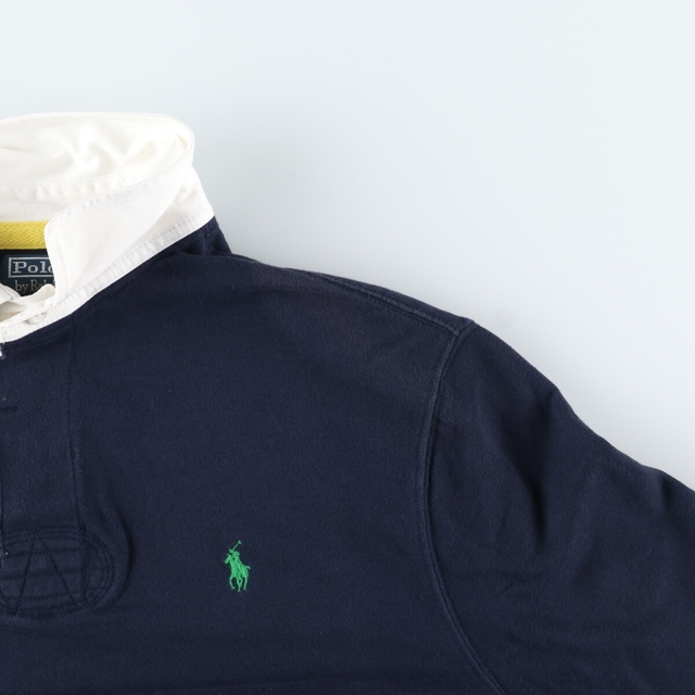 Ralph Lauren(ラルフローレン)の古着 ラルフローレン Ralph Lauren POLO by Ralph Lauren 長袖 ラガーシャツ メンズL /eaa335632 メンズのトップス(シャツ)の商品写真