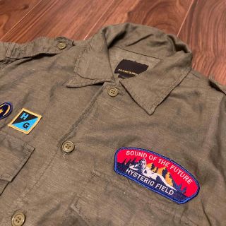 【希少】ヒステリックグラマー 袖刺繍ワッペンロゴ入り ミリタリー