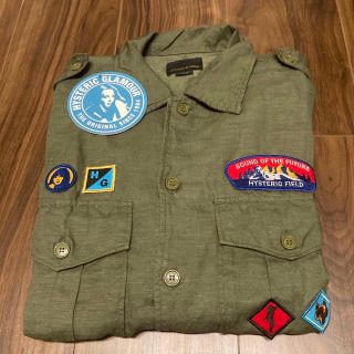 【希少】ヒステリックグラマー 袖刺繍ワッペンロゴ入り ミリタリー