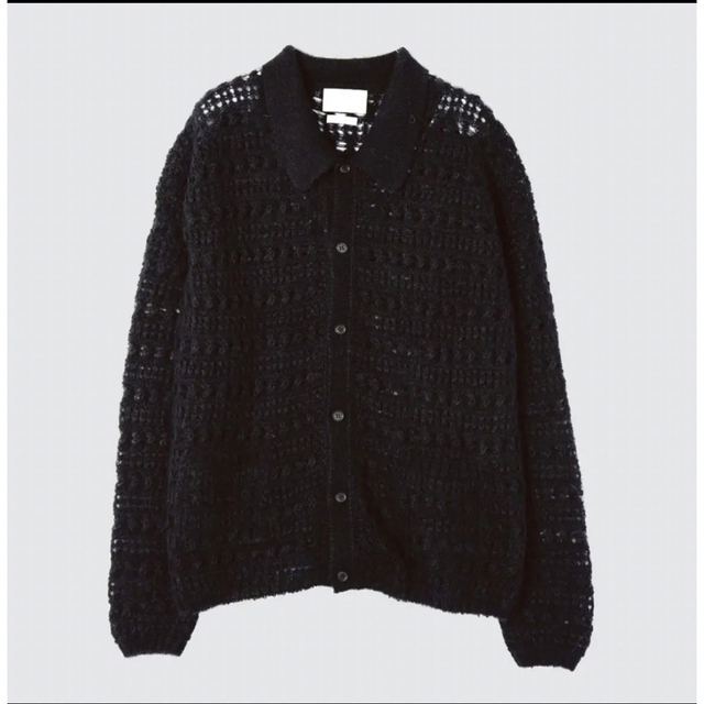 YOKE MOHAIR SILK MESH KNIT SHIRTトップス