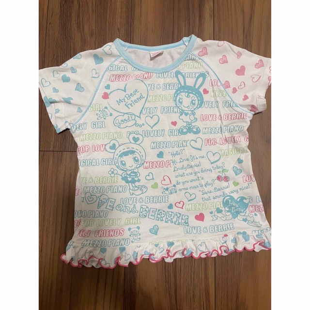 mezzo piano(メゾピアノ)のmezzopiano プリントTシャツ キッズ/ベビー/マタニティのキッズ服女の子用(90cm~)(Tシャツ/カットソー)の商品写真