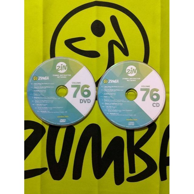 Zumba(ズンバ)のZUMBA　ズンバ　ZIN76　CD＆DVD　インストラクター専用 エンタメ/ホビーのDVD/ブルーレイ(スポーツ/フィットネス)の商品写真