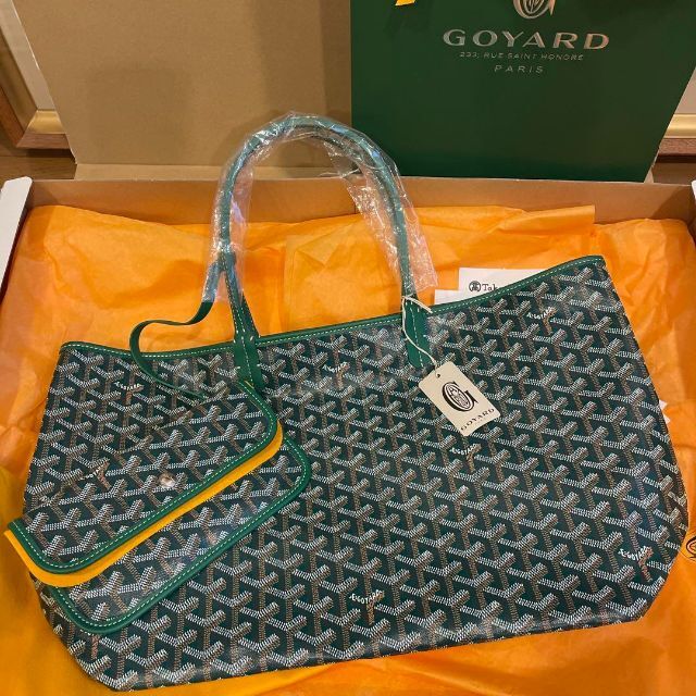 最新コレックション 新品未使用 - GOYARD GOYARD グリーン サンルイPM