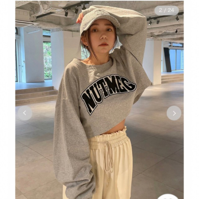 SNIDEL - 【NUTMEG】クロップドロングTシャツの通販 by niko's shop ...