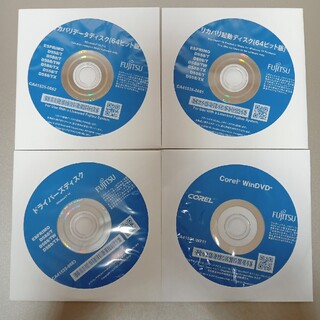 フジツウ(富士通)のFUJITSU ✻ リカバリデータディスク 4枚 富士通(PC周辺機器)
