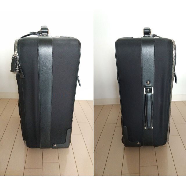 正規品 PRADA プラダ キャリーバッグ VV030M 2輪 サフィアーノ 黒