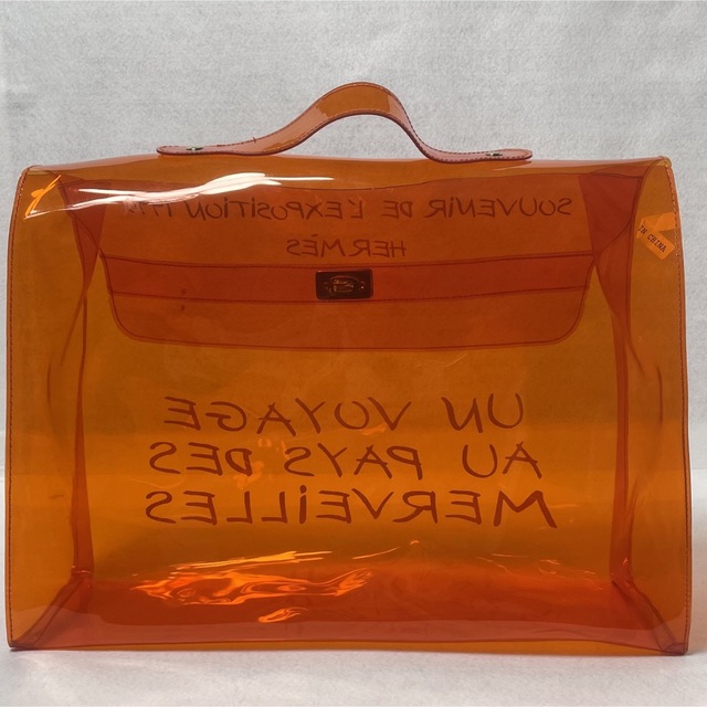 ✨極上美品✨ エルメス 限定 ケリー バッグ オレンジ ビニール HERMES