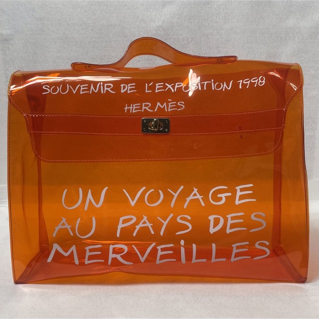 【美品】 【レア商品】 HERMES エルメス ビニールケリー オレンジ