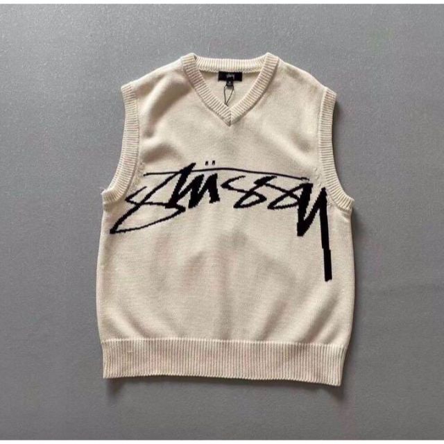 STUSSY - STUSSY SWEATER VEST KNIT XLサイズの通販 by sougen's shop