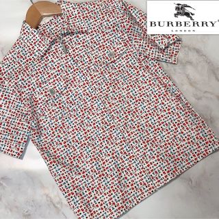 バーバリー(BURBERRY)の【美品】【レア】バーバリーロンドン 半袖 シャツ  ジャケット 140cm(ジャケット/上着)